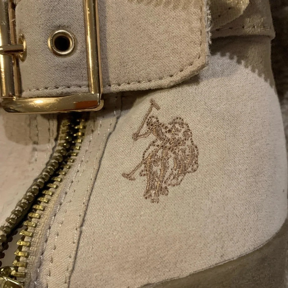 Polo Sherpa fur-lined, wedge ankle boot, size 7.5 - Picture 5 of 6